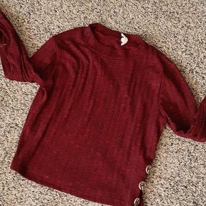 Wine Colored Long Sleeve